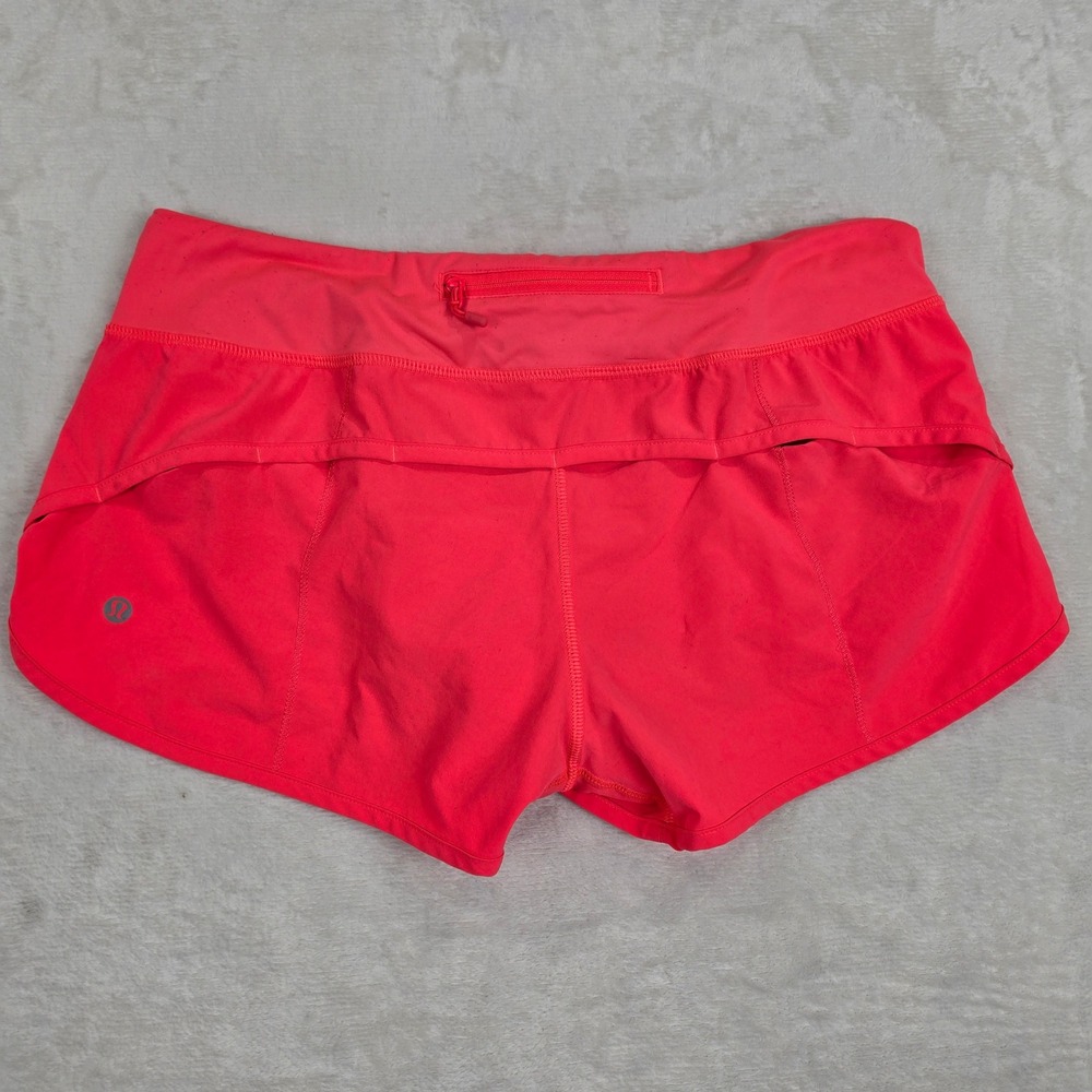 Lululemon Speed Up Low-Rise Lined Shorts 2.5 Inch Neon Pink Size 8